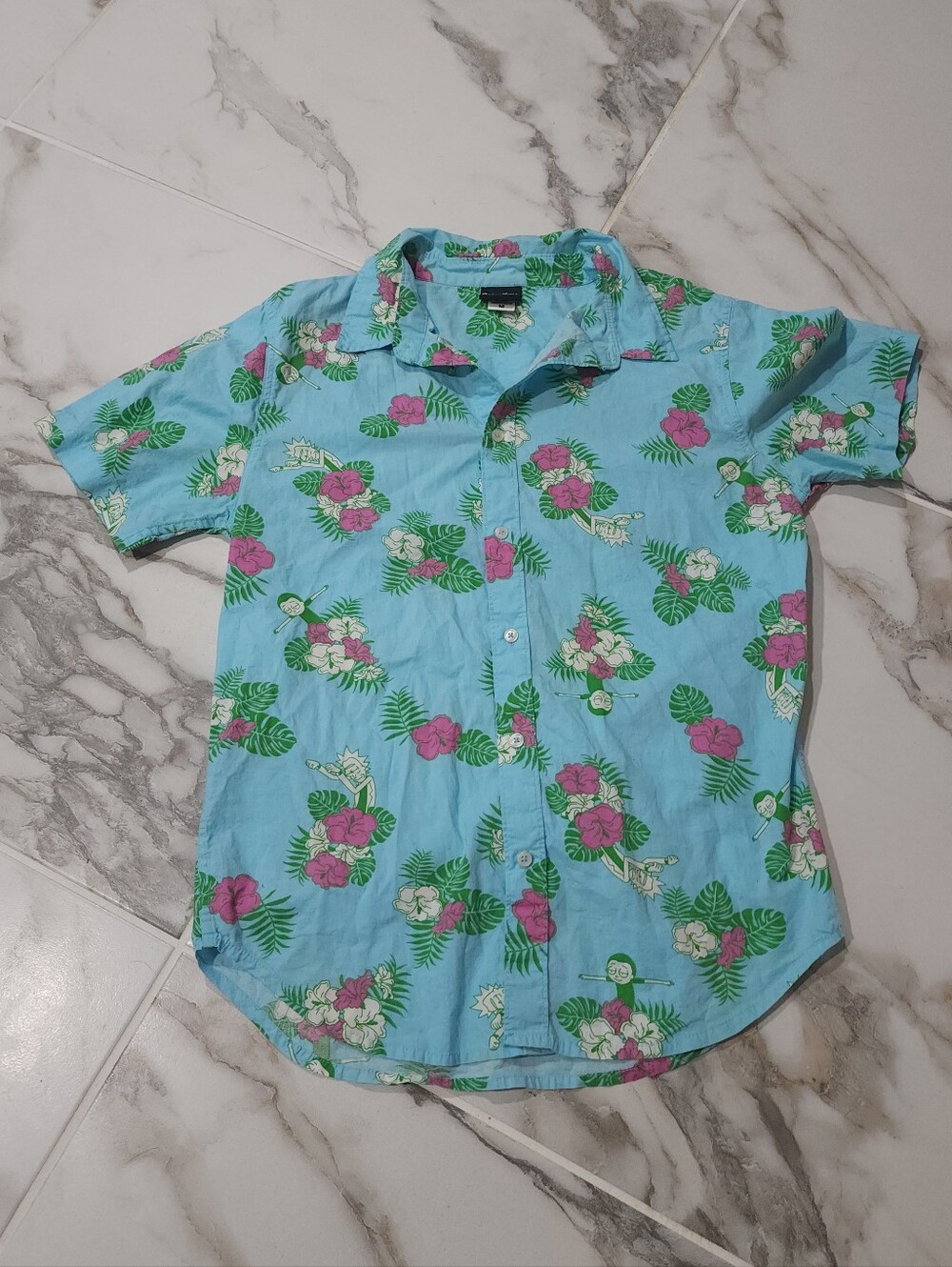 Rick And Morty Hawaiian Shirt - Medium